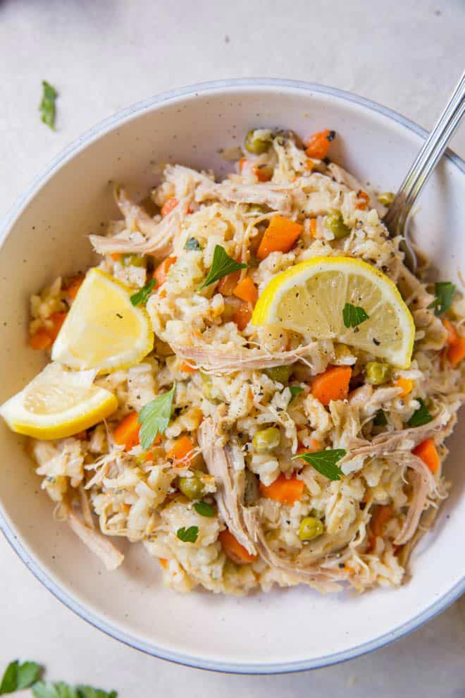 Pressure cooker chicken and rice